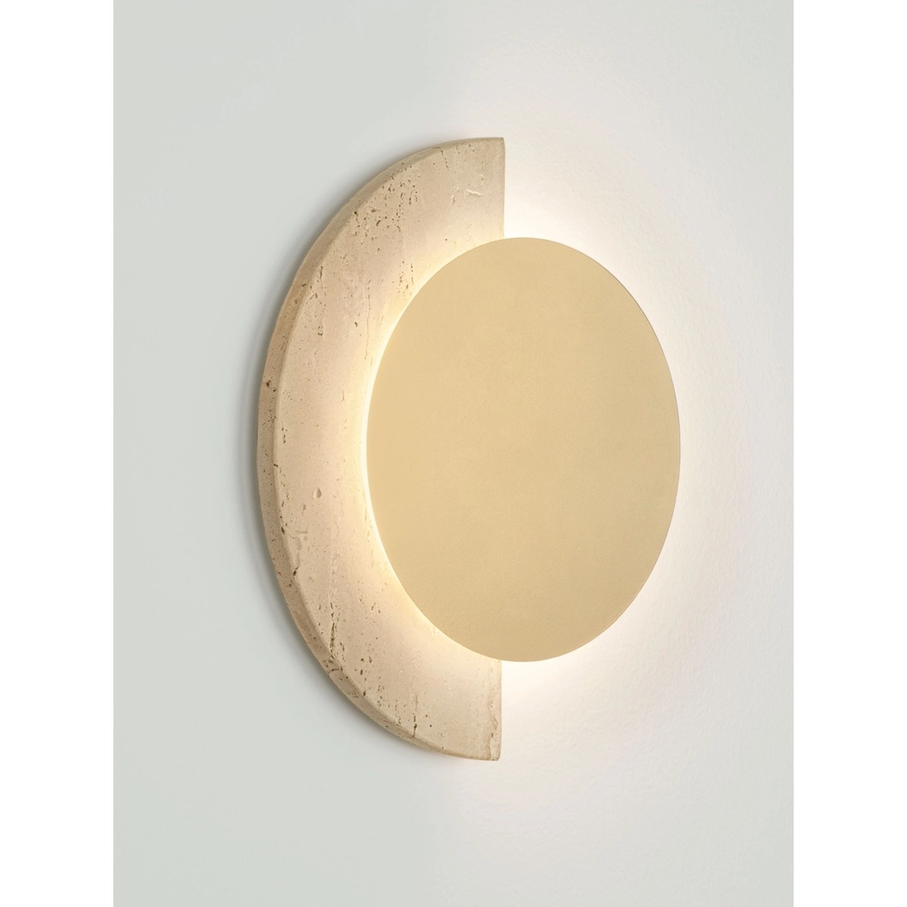 Design wandlamp Molli travertin Ø 21cm Lyora 5212063501317