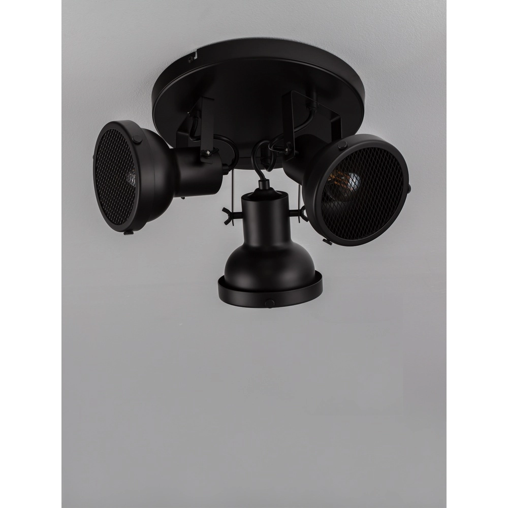 Plafondlamp Ruvi 3-lichts zwart Lyora 5212017446374