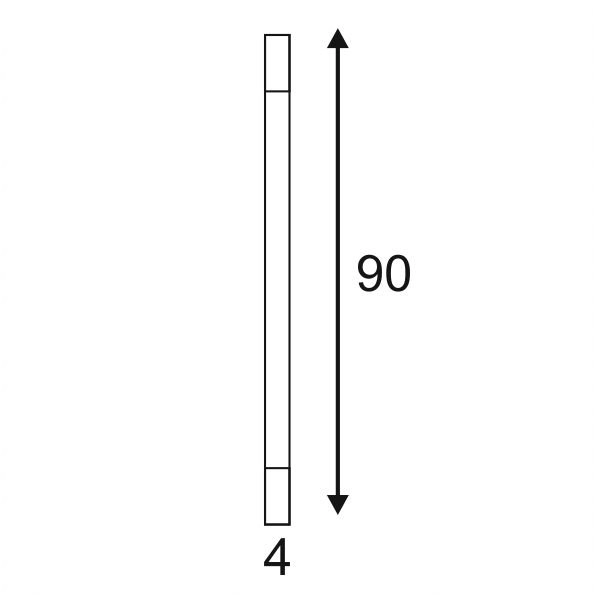 Ledlamp Trukko 90cm chroom SLV 4024163156240