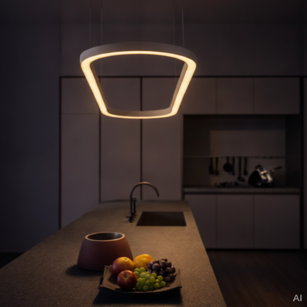 Ovale hanglamp Cuppe wit