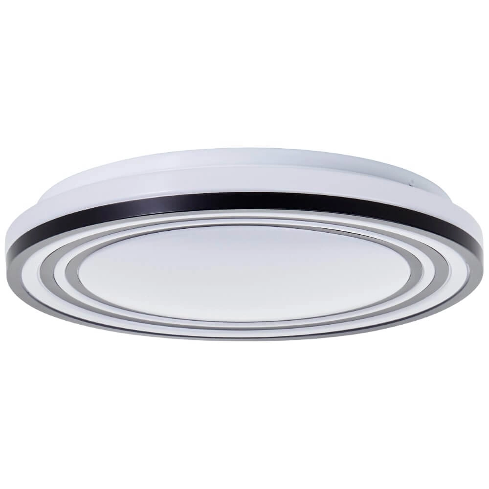Zwart witte plafondlamp Kobana Ø 34cm Brilliant 4004353426537