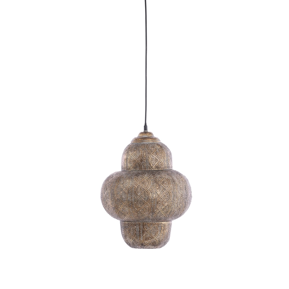 Tiffany hanglamp Ryota bruin Ø 30,5cm Light & Living 8717807831394