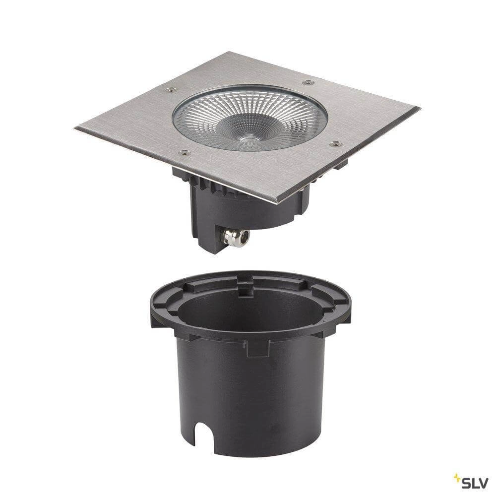 Felle led grondspot Rocci vierkant SLV 4024163262088