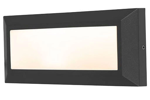 Strakke wandlamp Helena zwart