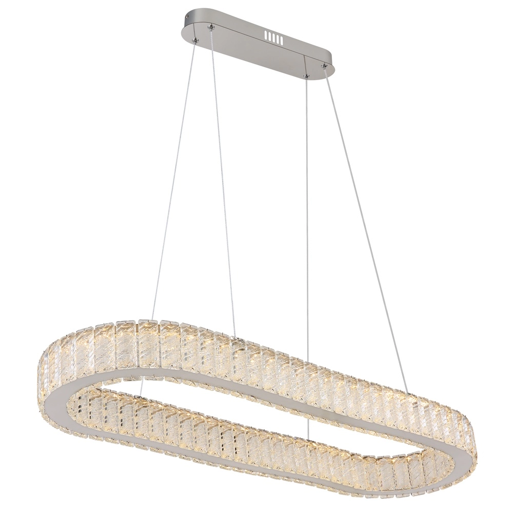 Ovale hanglamp Mucky chroom Globo 9007371445998