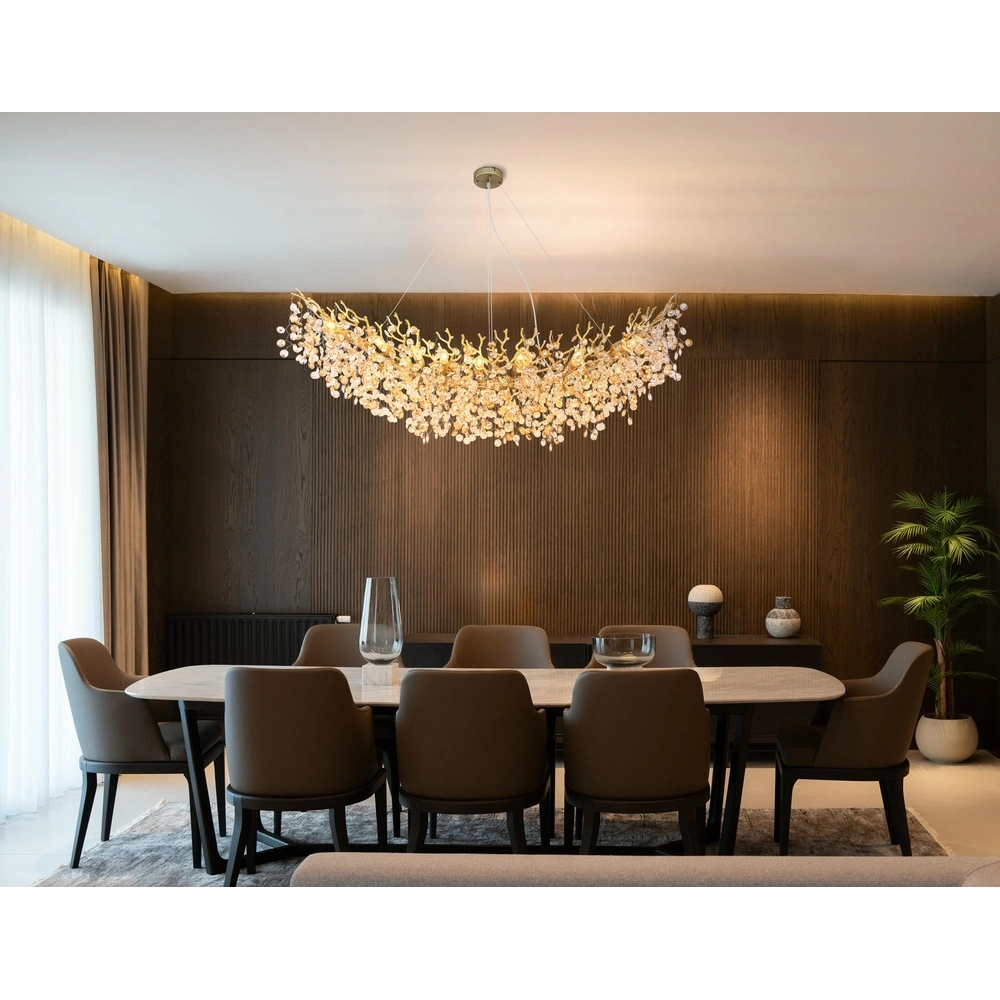 Hanglamp Queena goud 150cm Globo 9007371522705