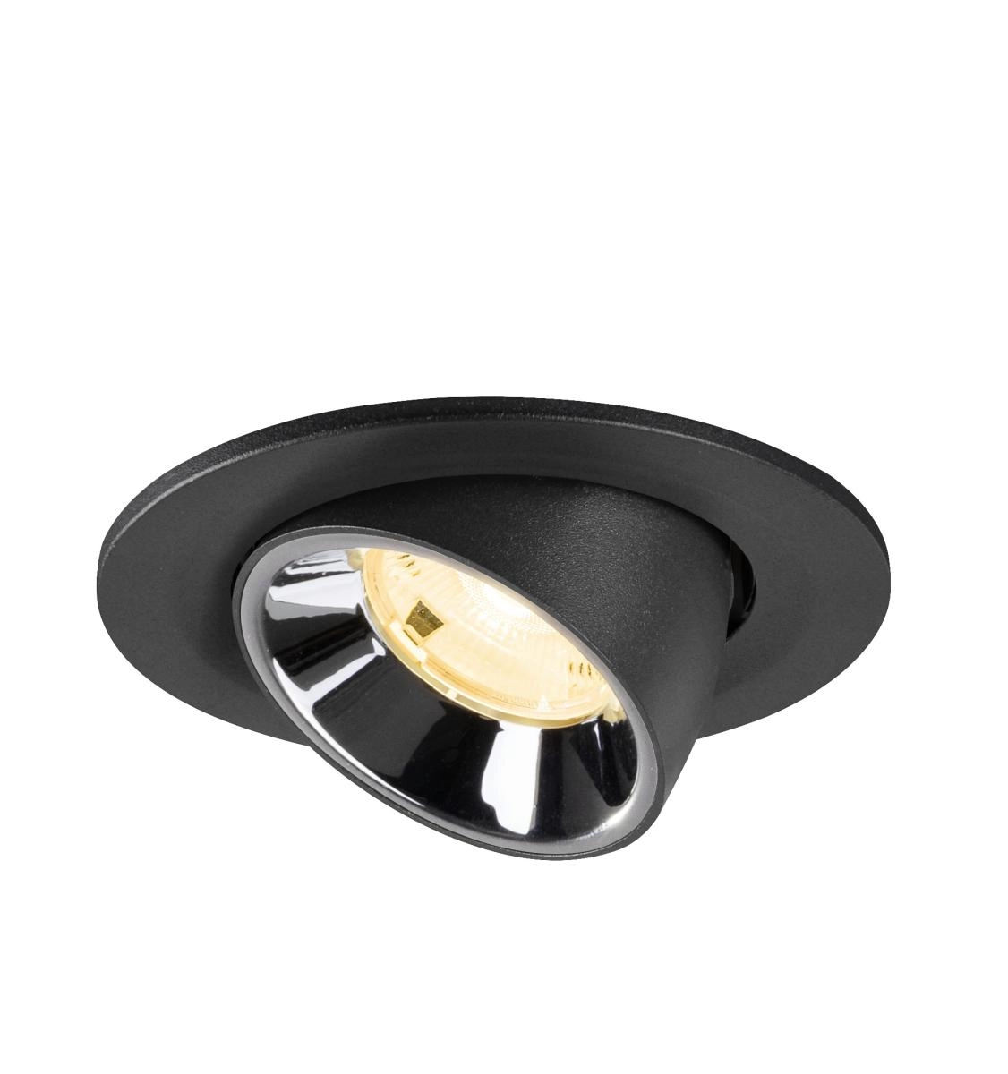 Inbouwspot Numinos Gimble S zwart/chroom 3000K - 20gr SLV 4024163313551