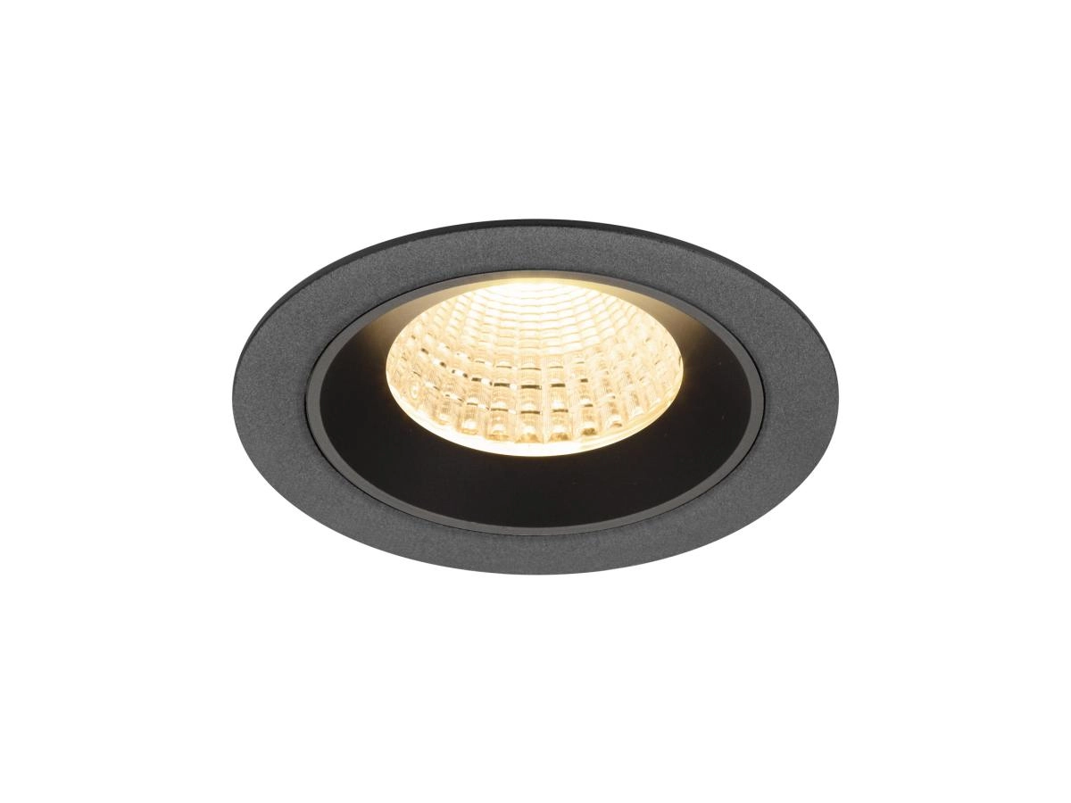 Inbouwspot Numinos M zwart 2700K - 55gr