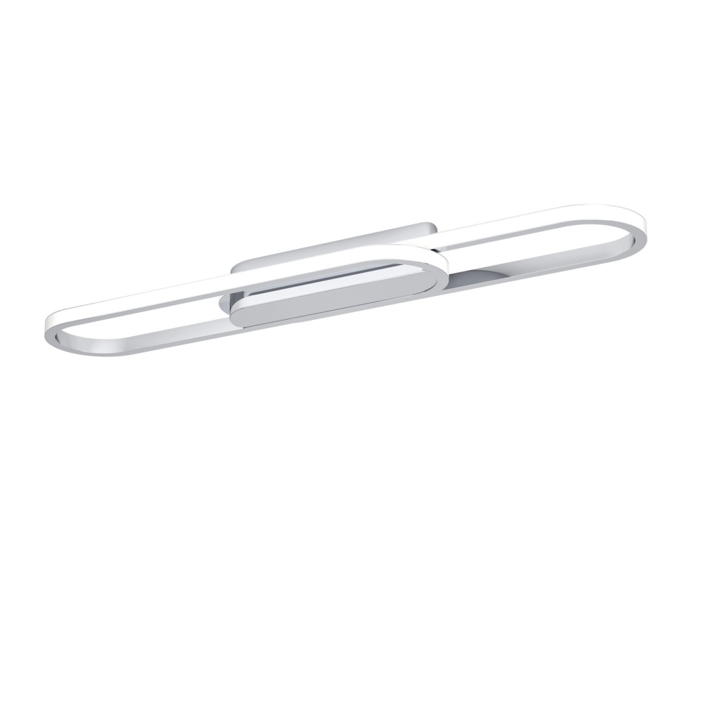Strakke plafondlamp Conivarena chroom