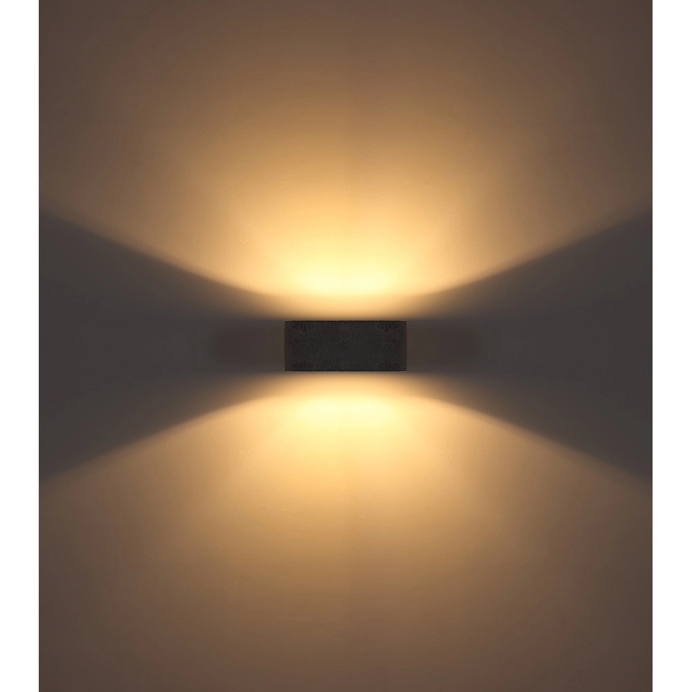 Moderne wandlamp Ferguson ovaal grijs Globo 9007371589913