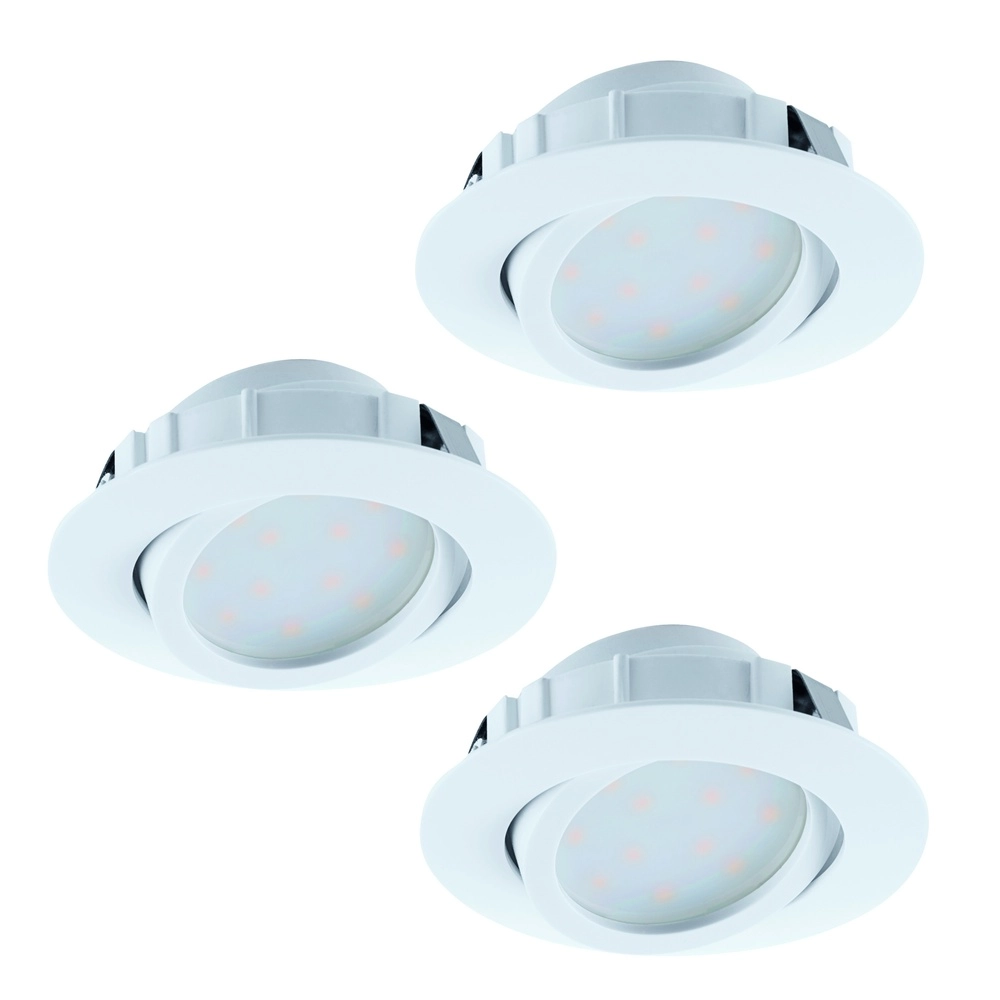 Set van 3 inbouwspots Pineda wit
