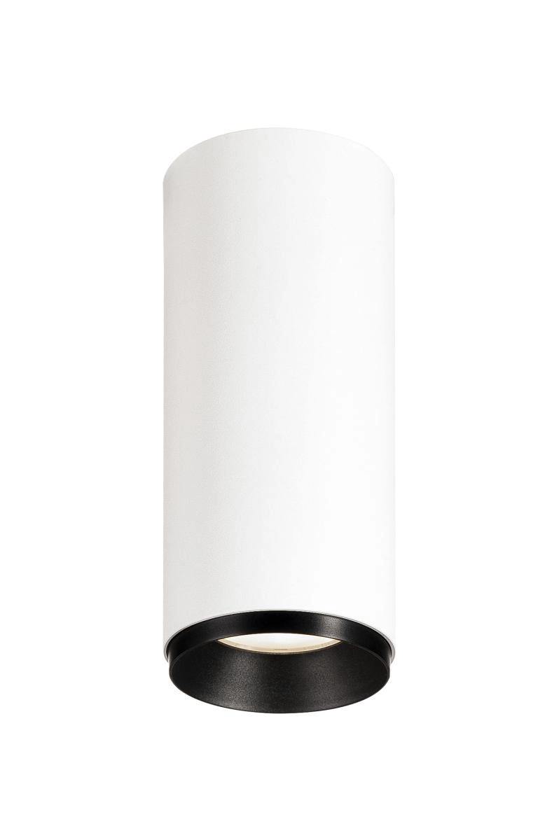 Opbouwspot Numinos S Dali cilinder wit/zwart 4000K - 36gr