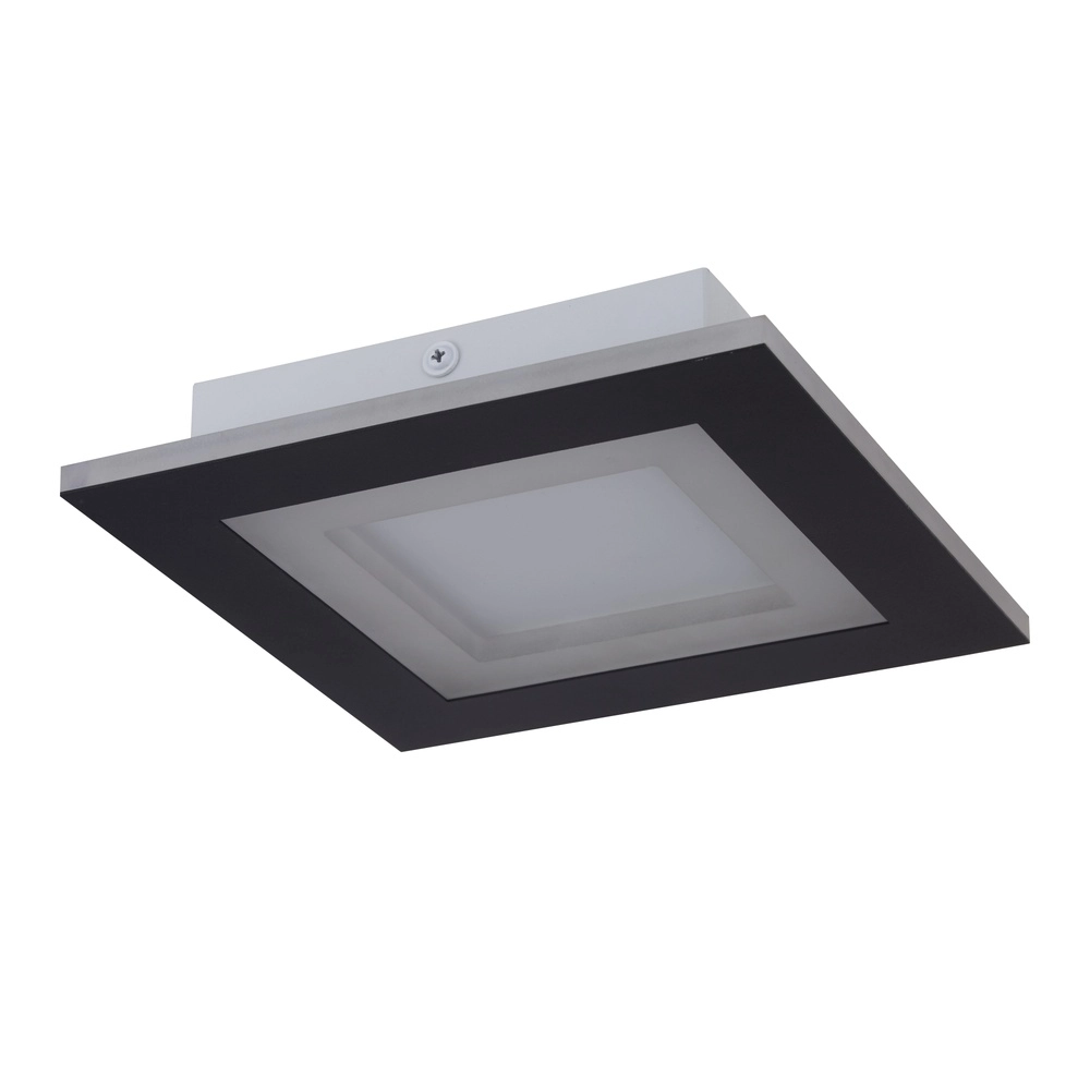 Plafonniere Squary vierkant 39cm zwart Searchlight 5053423307763