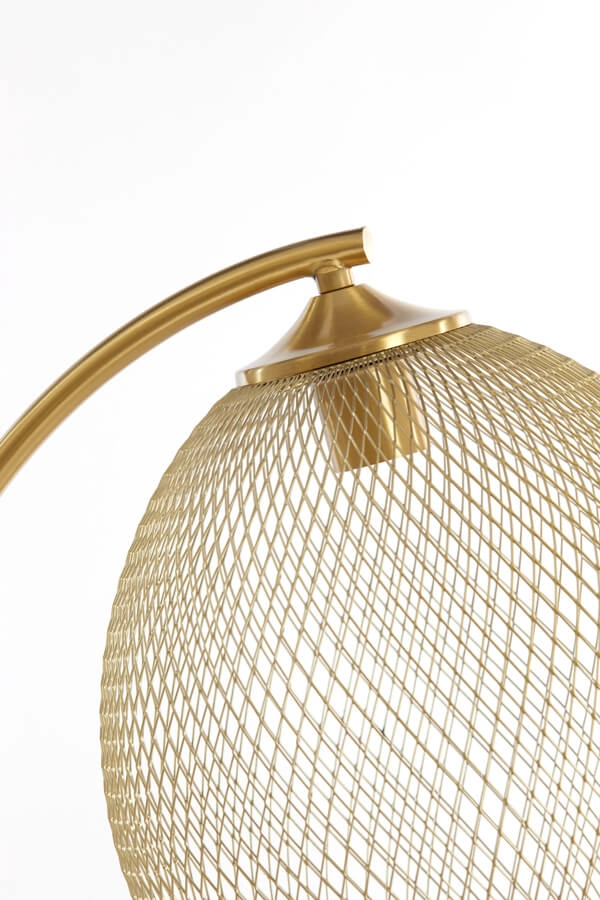 Gouden vloerlamp Moroc Ø 30cm Light & Living 8717807686437