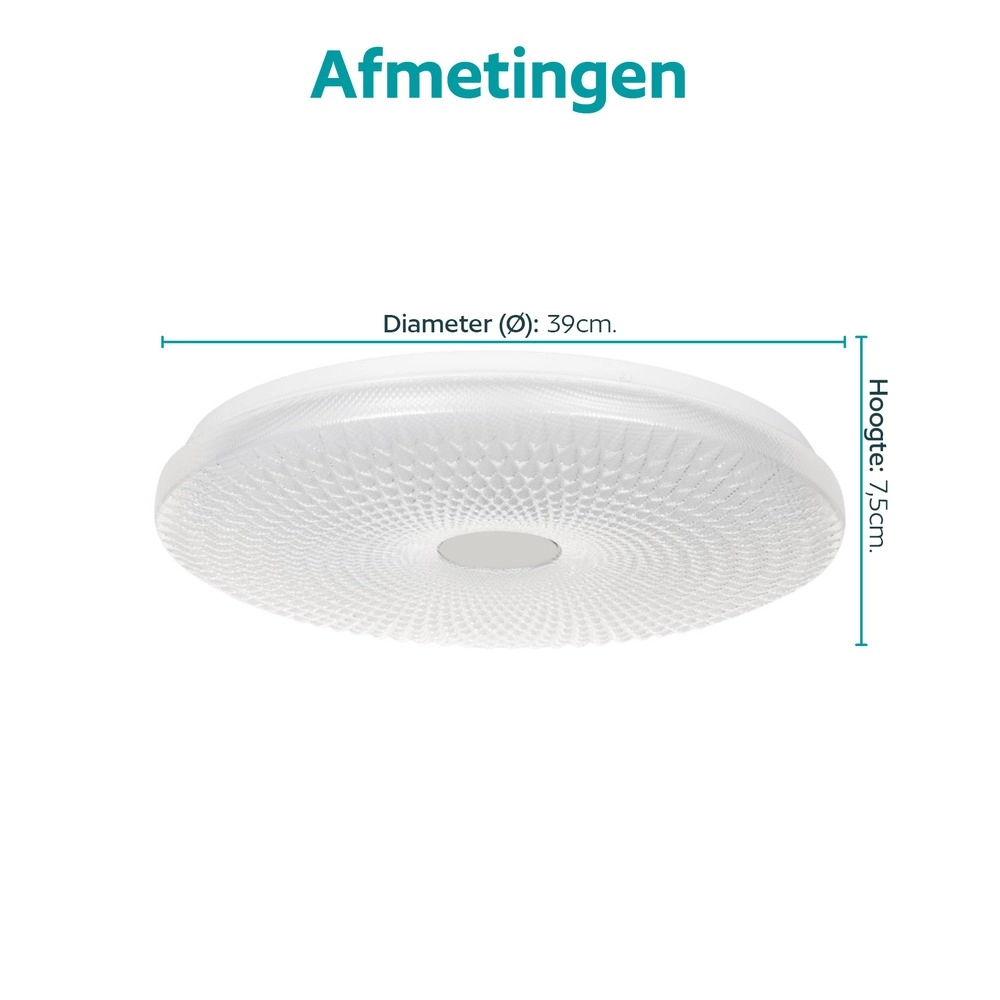 Plafonniere Sarmeola wit Ø 39cm Eglo 9008606391899