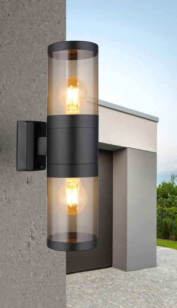 Black outdoor lamp Xeloo 2x E27 Globo 9007371440757