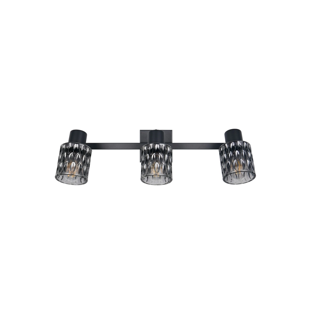 Plafondlamp Jack zwart 3-lichts Trio 4017807643879