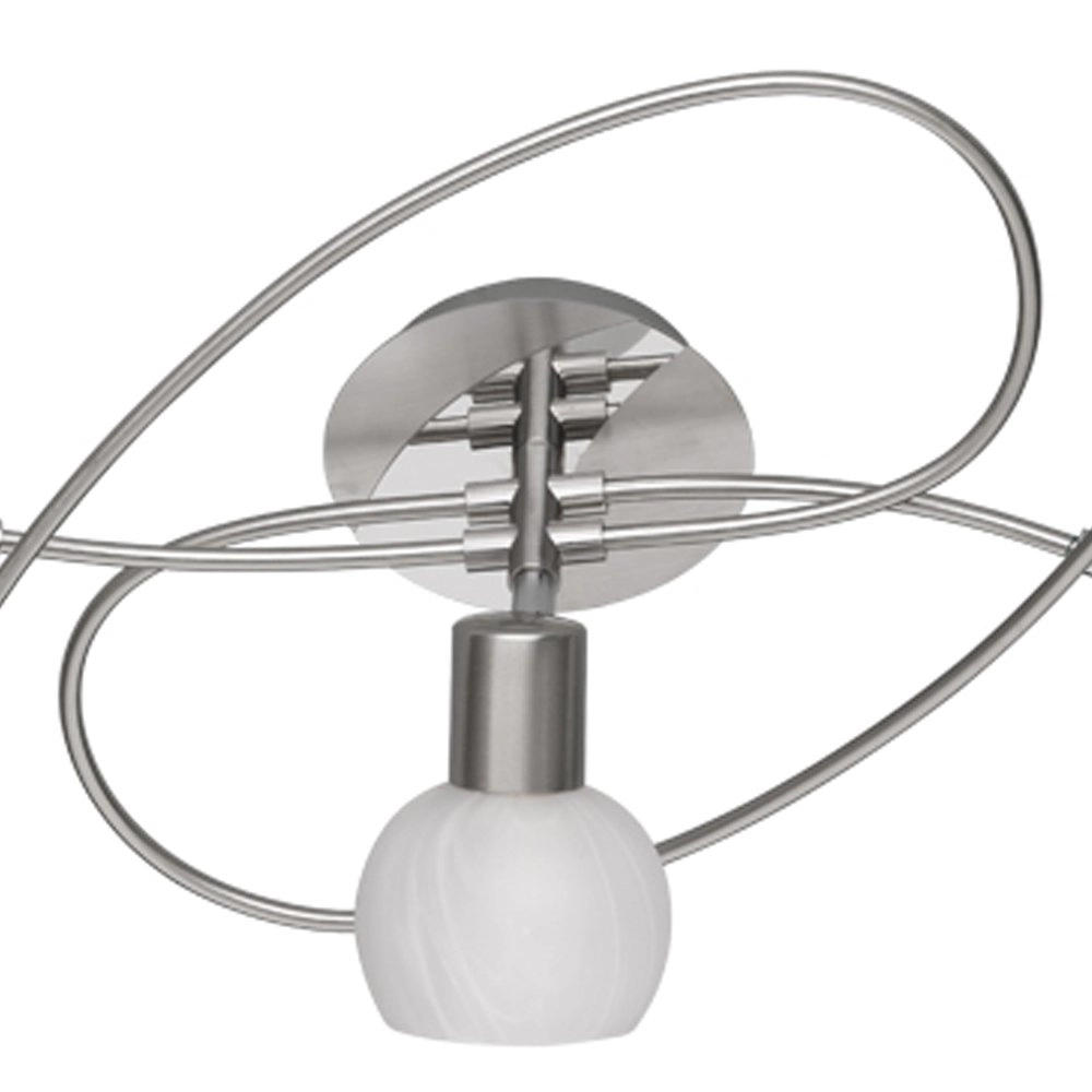 Plafondspot Antibes Knot 5-lichts nikkel mat Trio 4017807353648