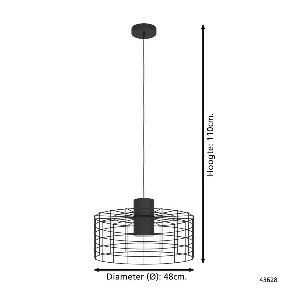 Draadlamp Milligan Ø 48cm Eglo 9002759436285
