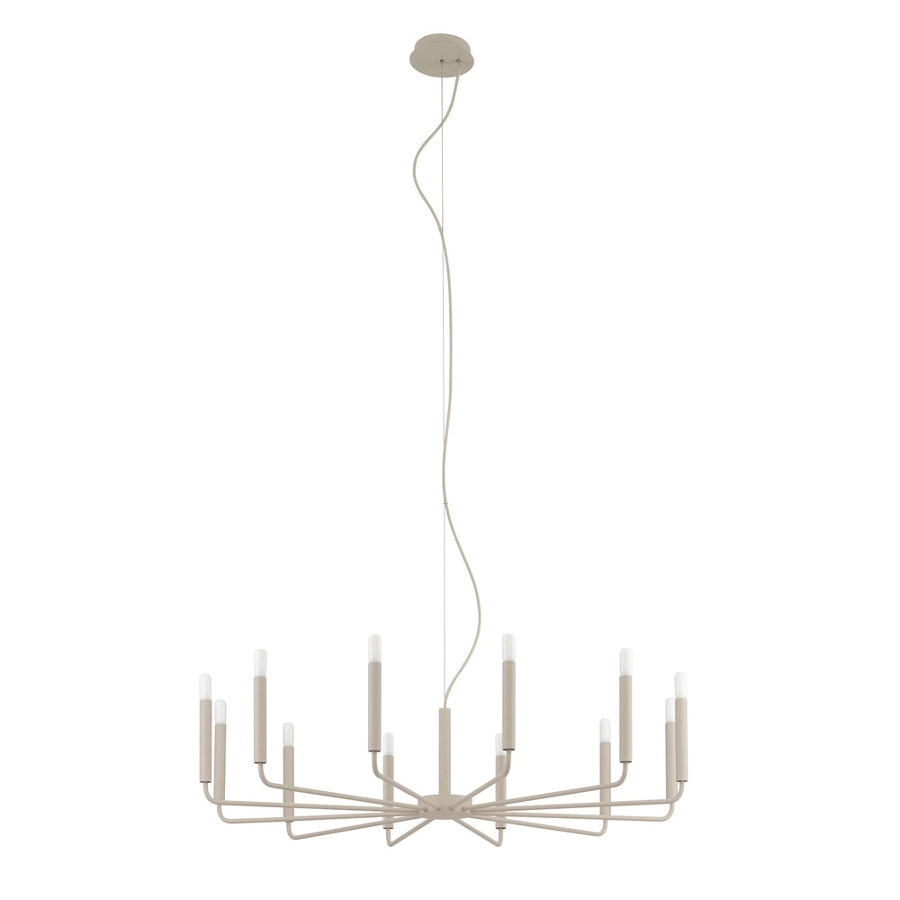Moderne kroonluchter Orto zand bruin Ø 103cm