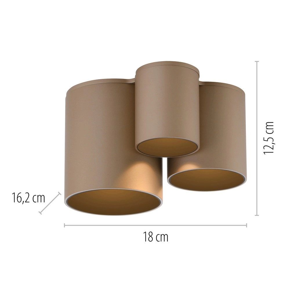 3L plafondlamp Pure Point bronce Paul Neuhaus 4012248395721