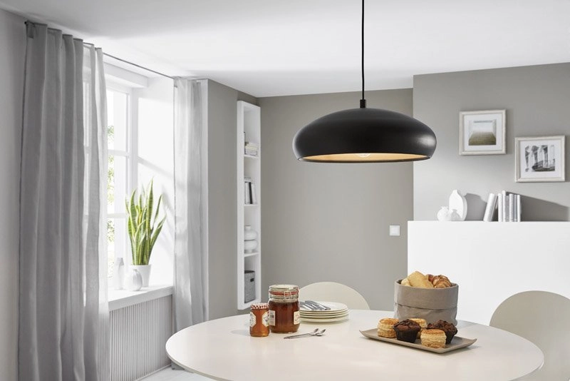 Hanglamp Mogano 1 40cm zwart met roodkoper Eglo 9002759946050