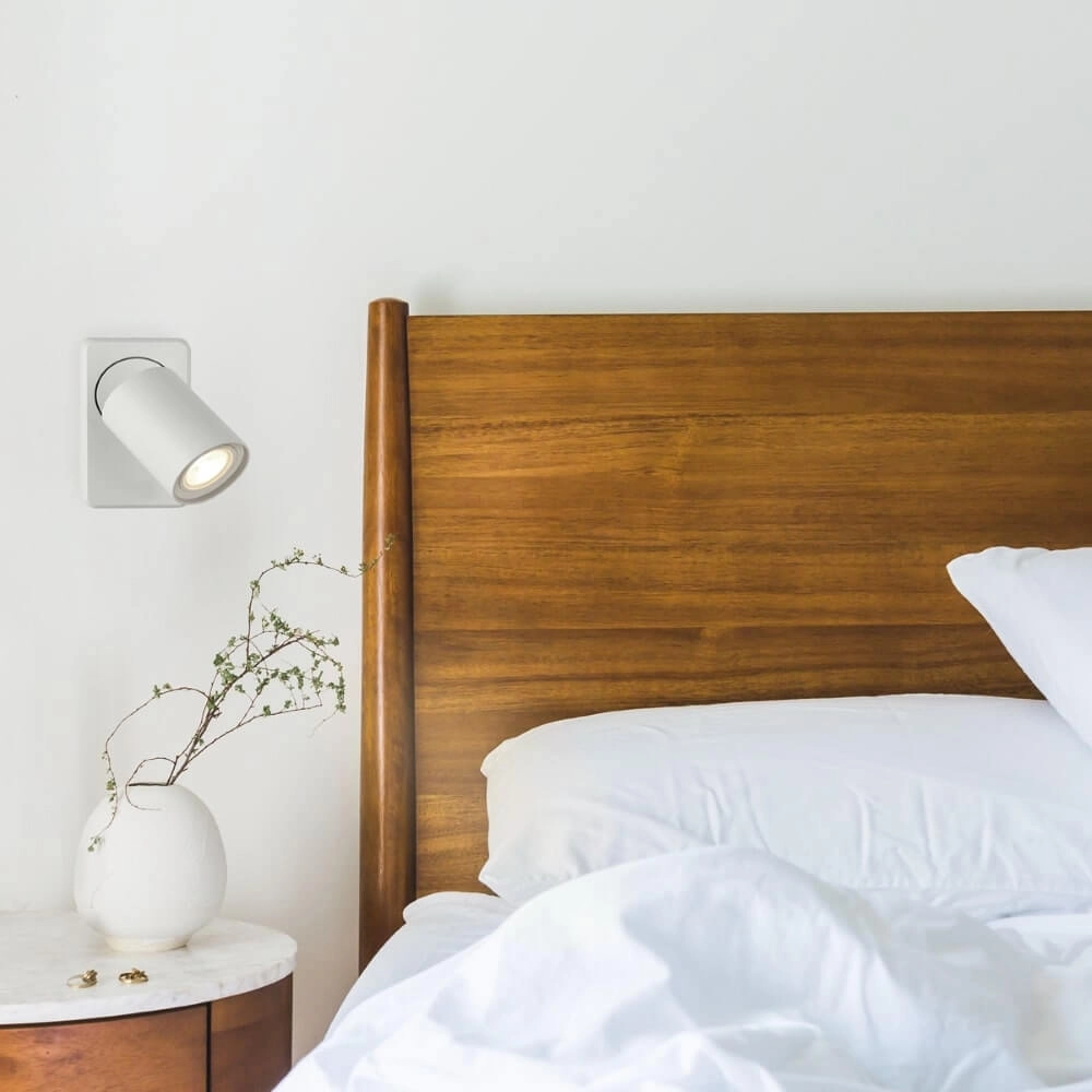 Plafondlamp Moon 1 rechthoekig wit Lyora