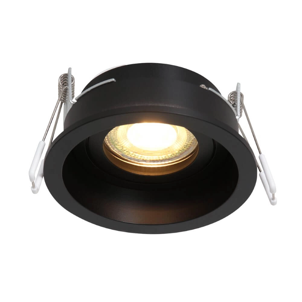 Zwarte inbouwspot Pelite spot Ø 10cm