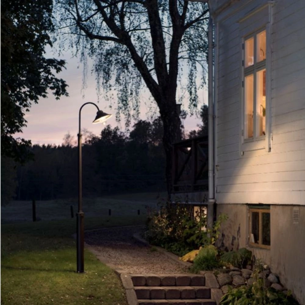 Led buitenlamp Vega 8w - 3000K - 240cm mat zwart KonstSmide 7318305637504