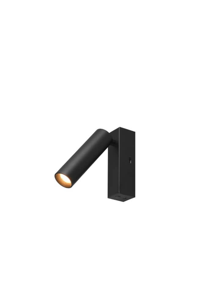 Slanke led wandspot Ambala zwart Trio 4017807612622