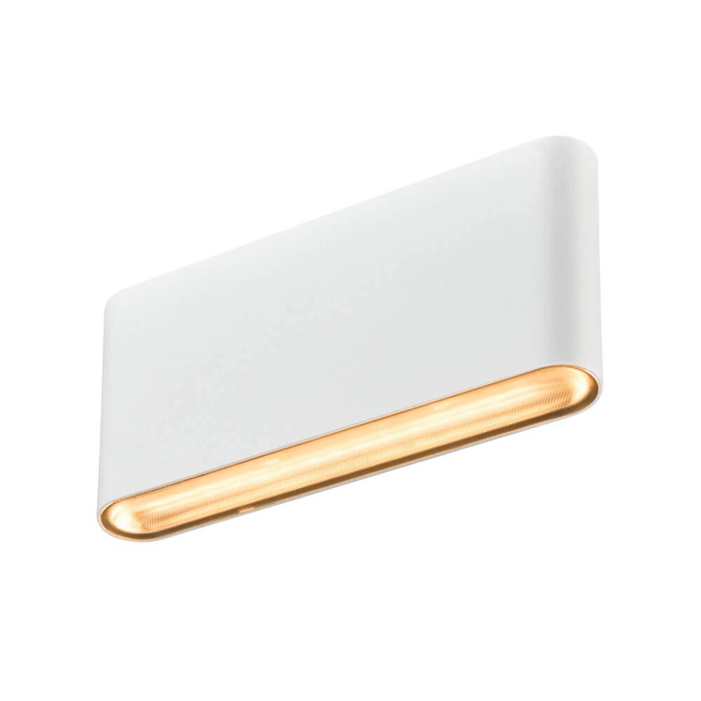 Led muurspot Oval 18 Up & down - wit