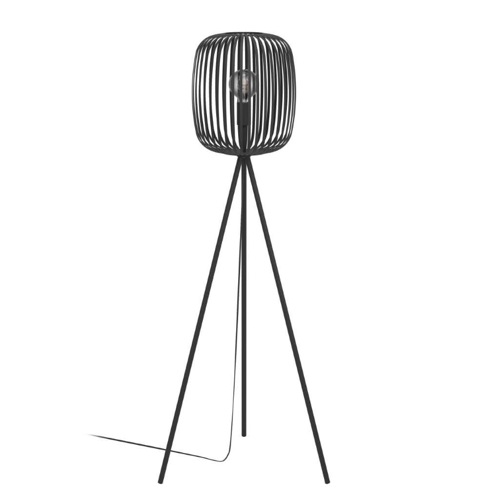 Zwarte vloerlamp Romazzina Ø 32,5cm