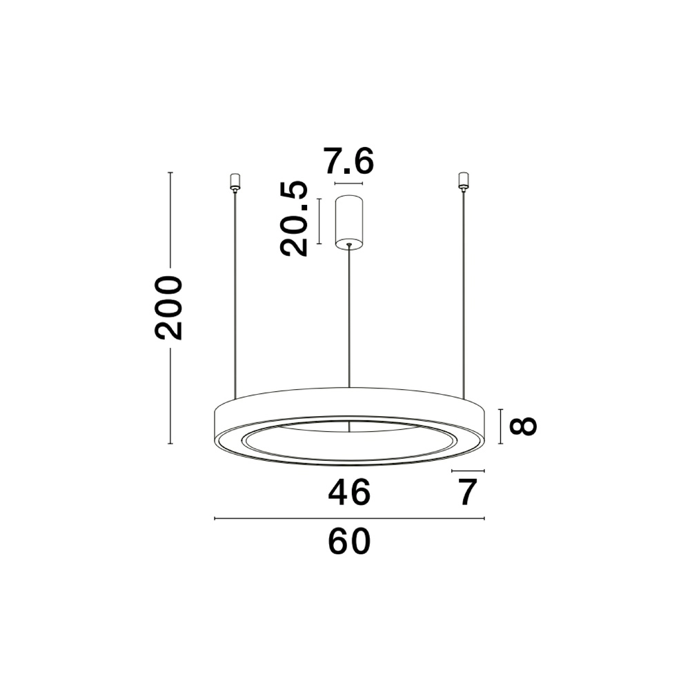 Hanglamp Morbido goud Ø 60cm Lyora 5212017438652
