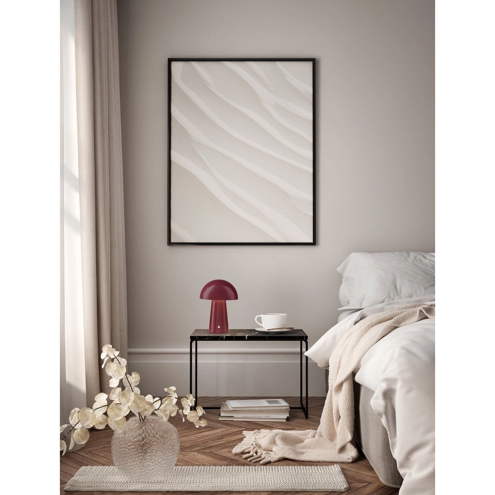 Oplaadbare tafellamp Ande bordeaux rood Lyora 5212017472137