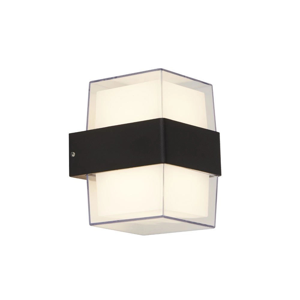 Design muurlamp Frosty Square antraciet