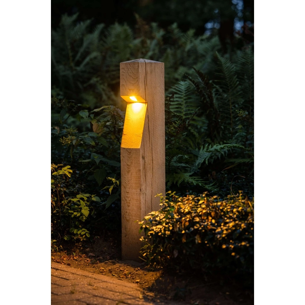Houten padverlichting Eye 150 Eiken - 15x15x90 - 2700K Timberlab 8716803513822