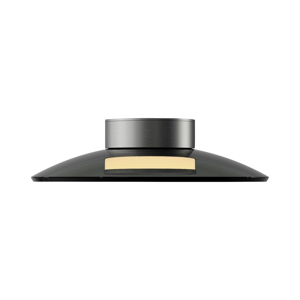 Plafondlamp Pure Moon Ø 32cm - platin met smoke glas Paul Neuhaus 4012248386330