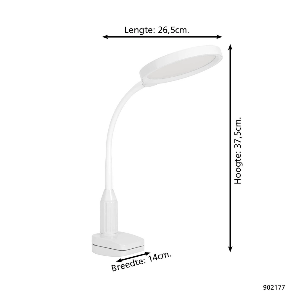 Klemlamp Lauro wit Eglo 9008606357512