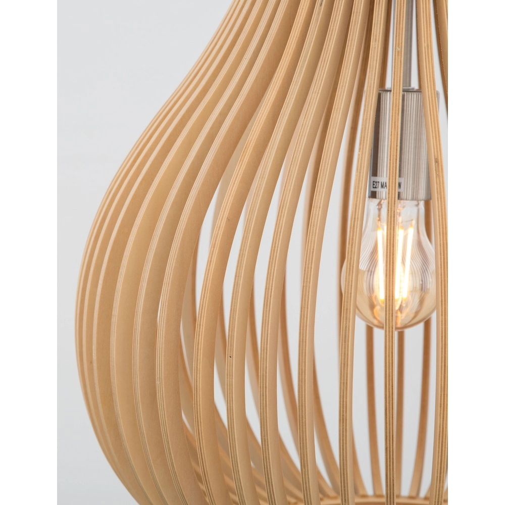 Moderne hanglamp Soho hout Ø 38cm Lyora 5212017424938