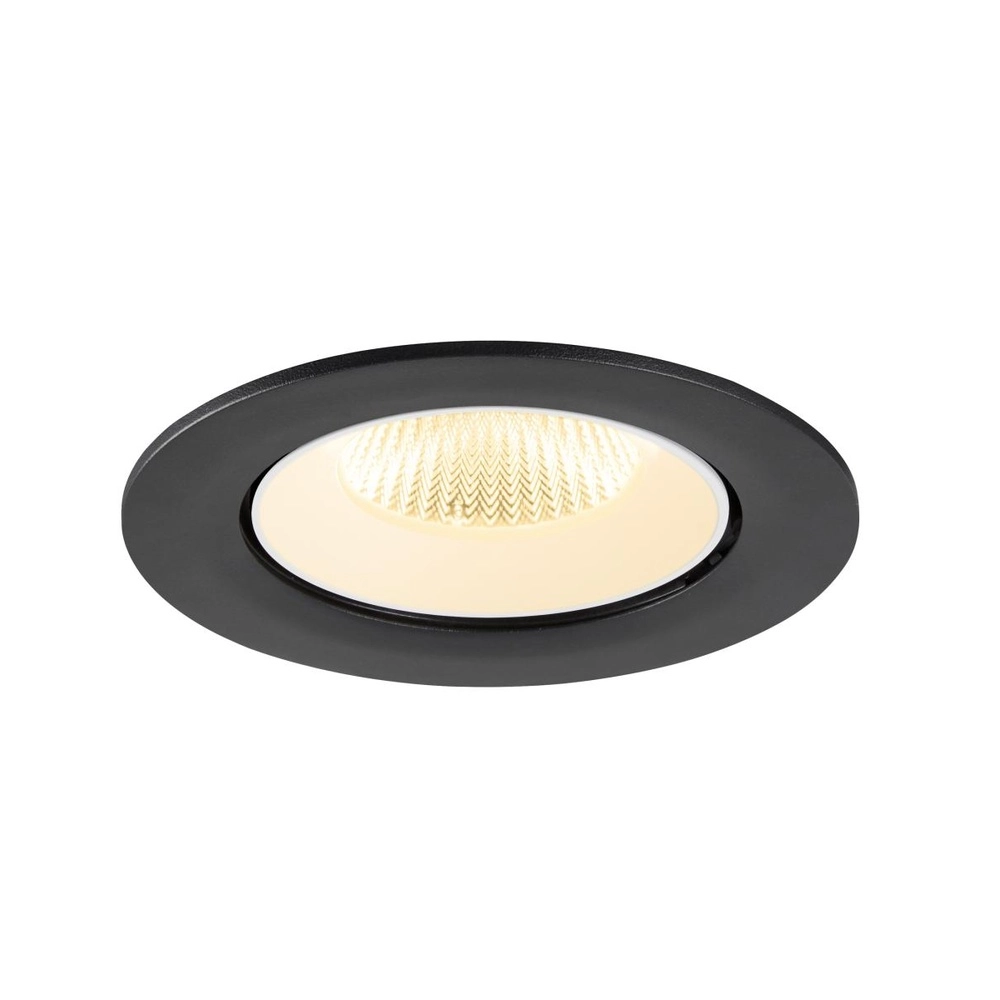 Inbouwspot Numinos Gimble L zwart/wit 3000K - 40gr SLV 4024163310291