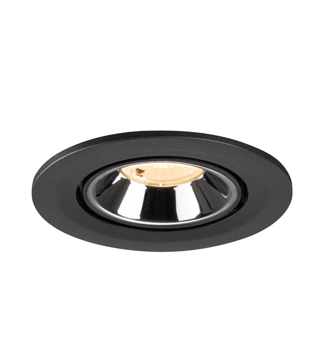 Inbouwspot Numinos Gimble S zwart/chroom 2700K - 40gr SLV 4024163313704