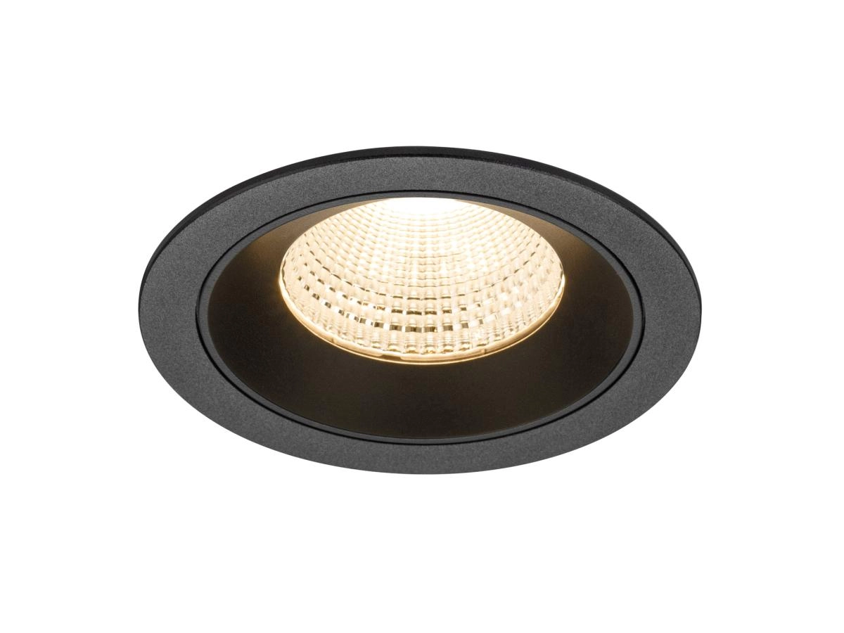 Inbouwspot Numinos L zwart 2700K - 55gr