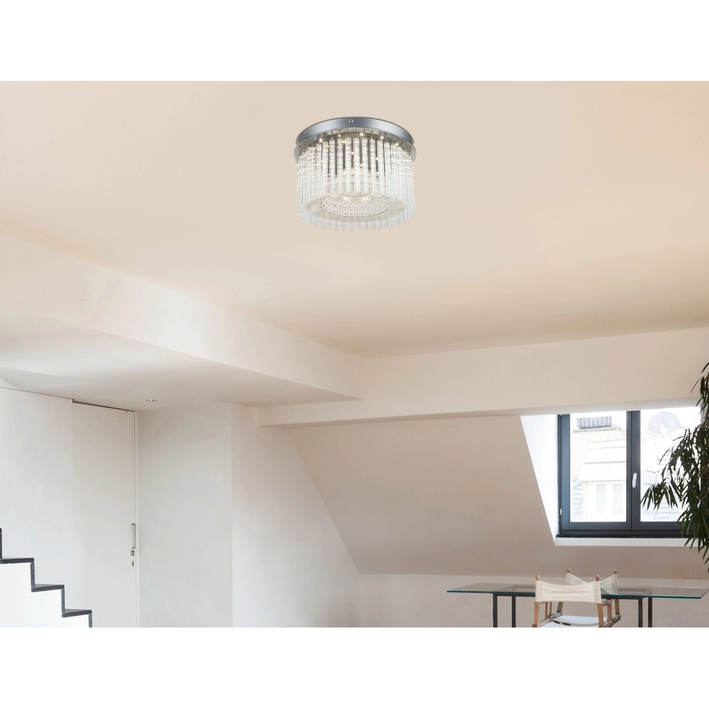 Plafondlamp Joyce chroom Globo 9007371316489