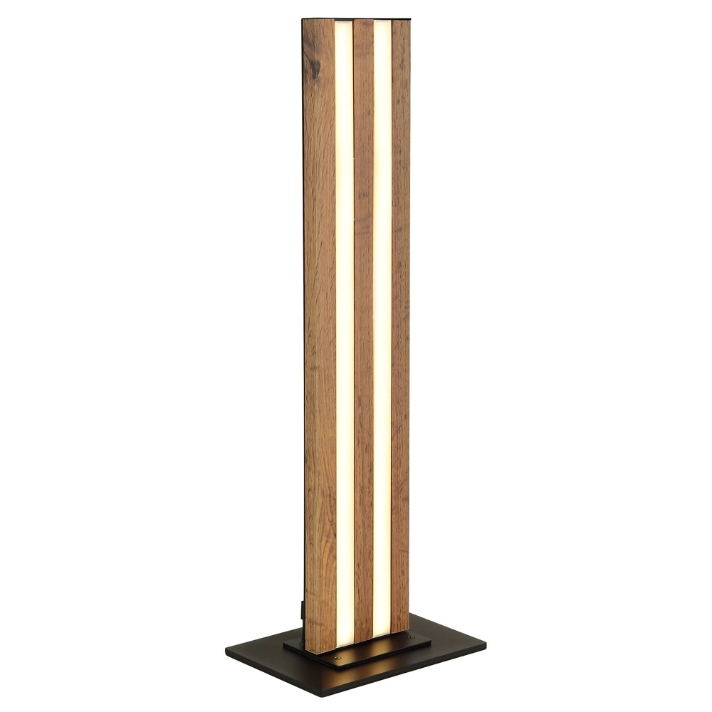 Tafellamp Hayden zwart met hout