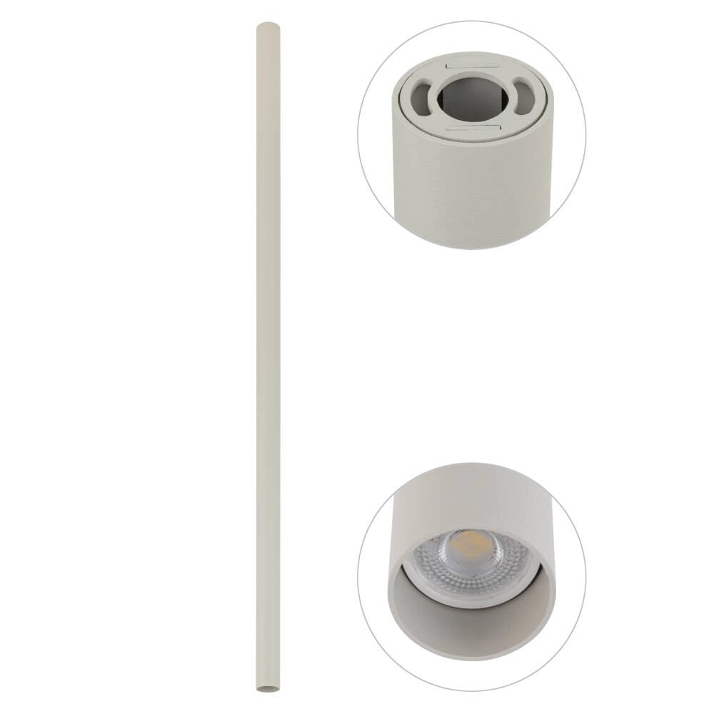 Lange opbouwspot Fourty XL 110cm - lichtgrijs Lyora 5903139108980