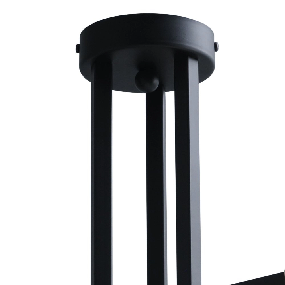 Zwarte plafondlamp Tube 3-lichts met gouden fittingen Masterlight 8718121188690