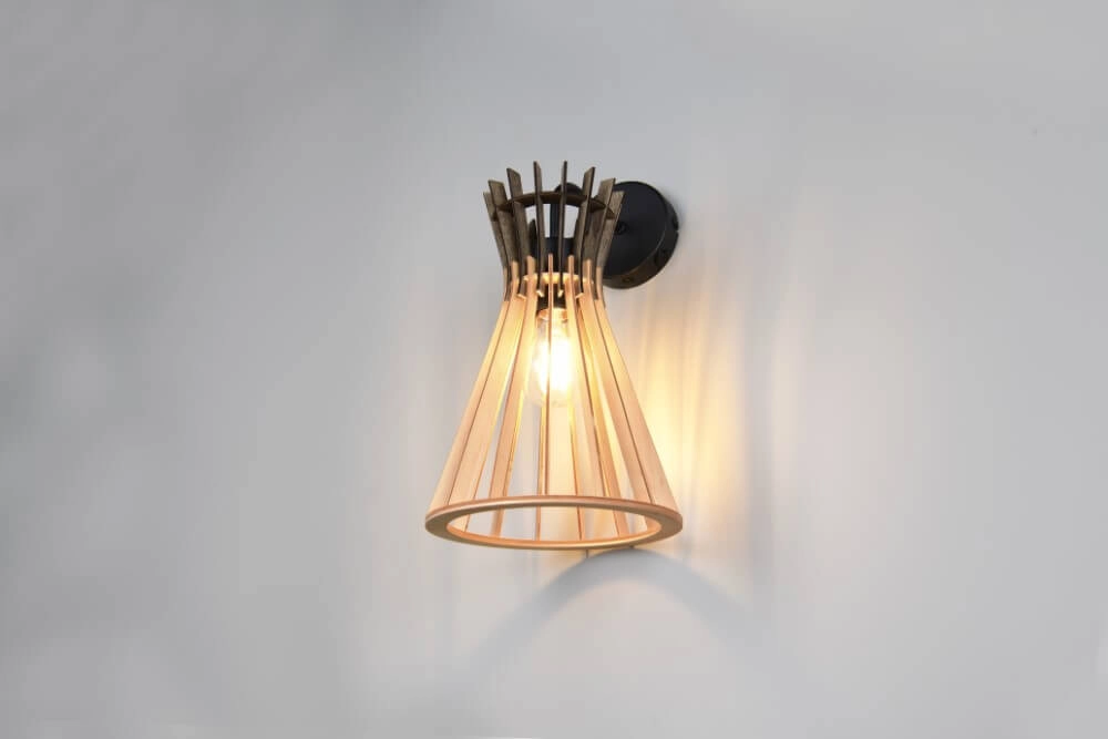 Design hanglamp Alice hout Trio 4017807637366