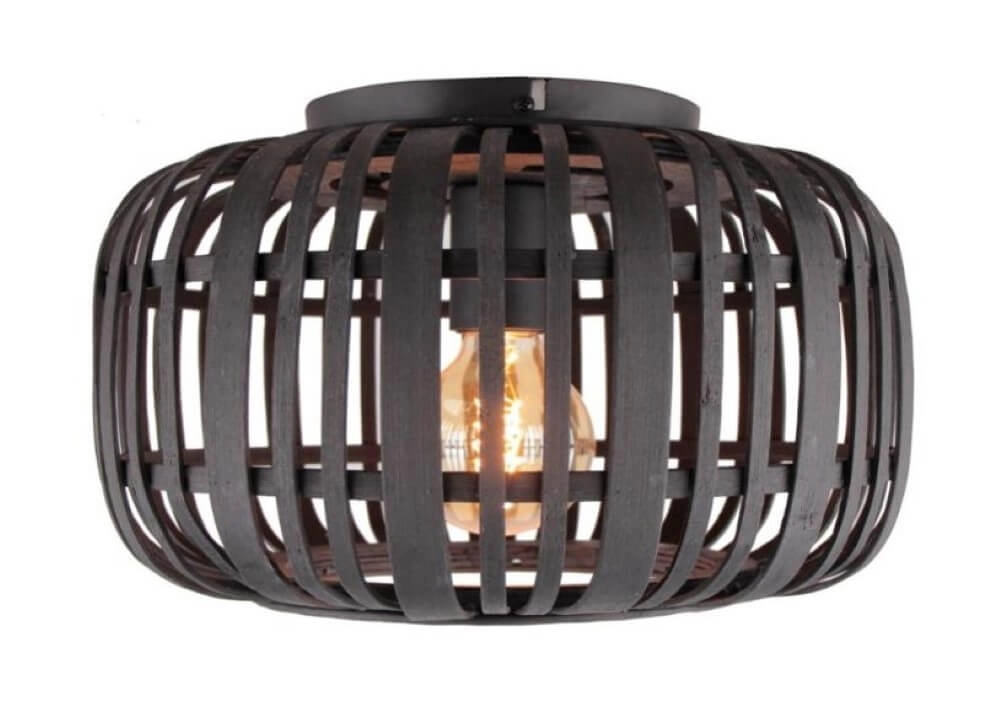 Plafondlamp Woodrow 32cm zwart