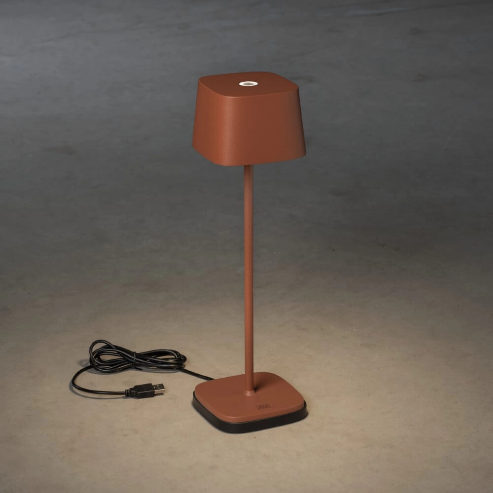 Draadloze tafellamp Capri terracotta KonstSmide 7318307814965