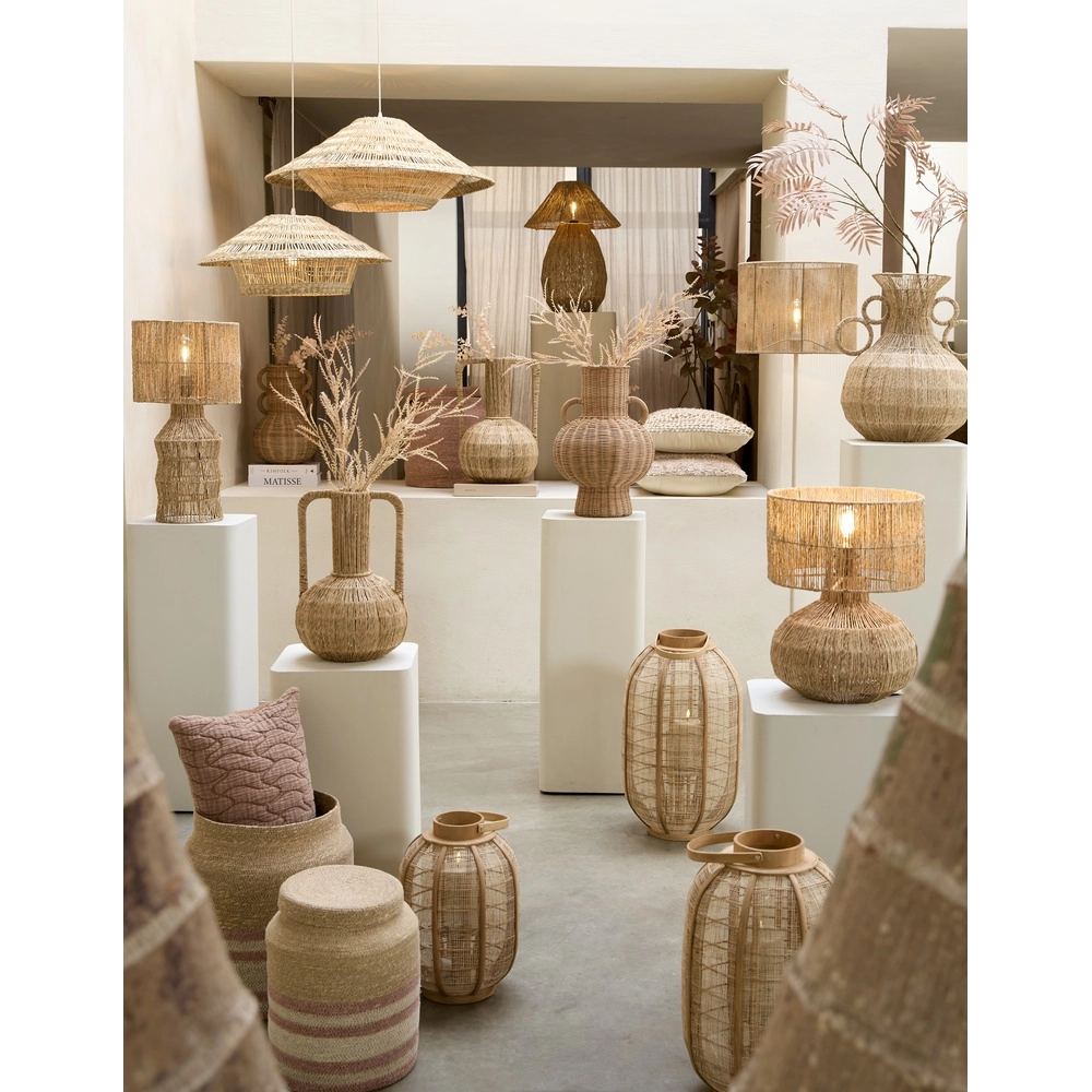 Jute schemerlamp Arova Ø 30cm kap Light & Living 8717807836719